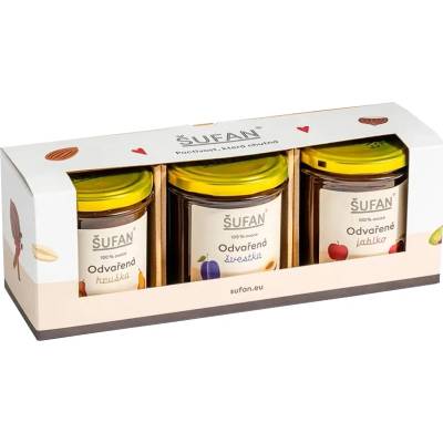 ŠUFAN Dárkový set odvařeného ovoce 3 x 330 g