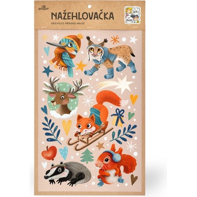 Lesní svět Nažehlovačka L 032 - Zimní mix