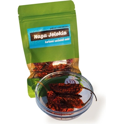 CHILLIMAT Sušené celé plody chilli papričky Naga Jolokia 10 g