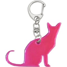Prívesok na kľúče Reflexný Profilite CAT ružová