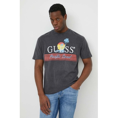 Guess Памучна тениска Guess PACIFIC в сиво с принт M4GI41 KBZV1 (M4GI41.KBZV1)