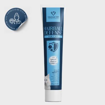 Valsam Vet Hairball Defense паста против космени топки за котки, 100 г