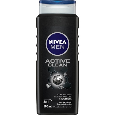 Мъжки душ гел 500мл - Active clean (2795)
