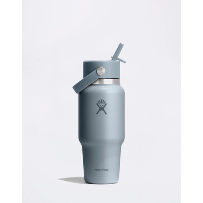 Hydro Flask Wide Mouth Travel Bottle with Flex Straw Cap 710 ml Shale Gray