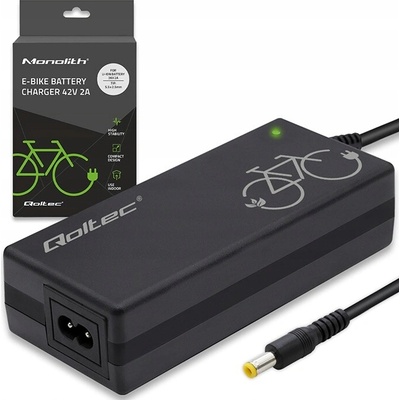 QOLTEC Nabíječka baterií pro elektrokolo 36V | 42V | 2A | 5.5*2.5
