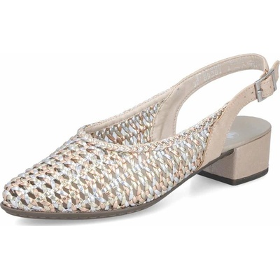 Rieker dámské lodičky 47078-90 zlatá – Zboží Dáma