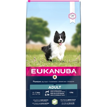 Eukanuba Adult Small & Medium jahňacie & ryža 12 kg
