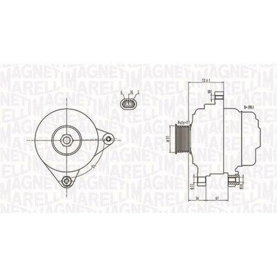 Alternátor MAGNETI MARELLI 063731792010