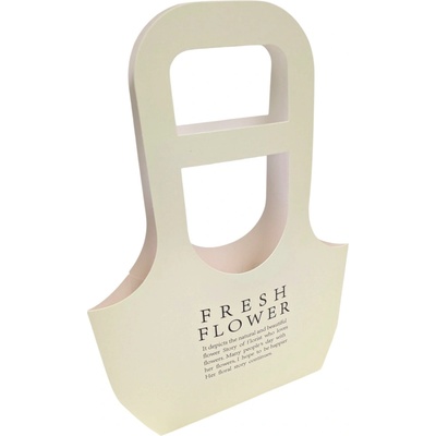 Floristická taška FB058 17x7,5x32,5cm 10 kusů v balení - 18 krémová