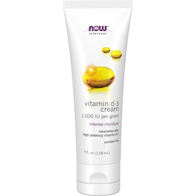NOW NOW Vitamin D-3 Cream, 118 ml