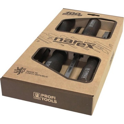 NAREX Комплект плоски дърводелски длета с дървена дръжка Narex Bystrice 8636 Wood line, 8636 00 - 4/6/10/12 mm, 4 броя (8636 00)