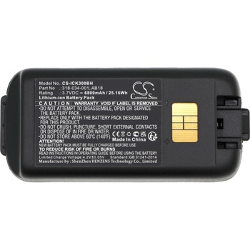 Cameron Sino Батерия за баркод скенер Intermec CK3 CK3A 318-034-001 LiIon 3.7V 6800mAh Cameron Sino (CS-ICK300BH)
