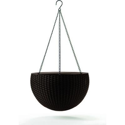 Keter Závesný kvetináč Sphere antracit pr. 35 cm