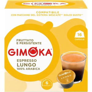 Gimoka Кафе капсули Gimoka Lungo за Dolce Gusto, 16 бр
