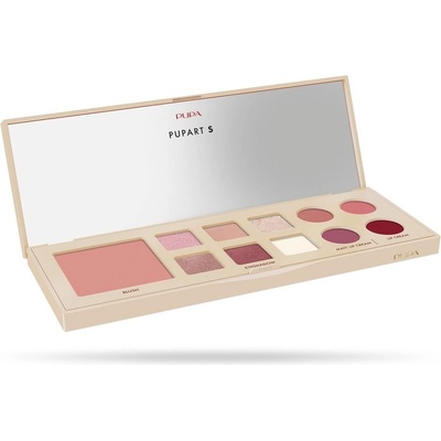 Pupa Pupart S 010278A001 Nude грим палитра за лице очи и устни