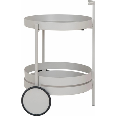 House Nordic Barový vozík kovový matný šedý na kolečkách 2 police 42x61 cm Beja – Zbozi.Blesk.cz