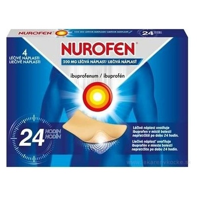 RECKITT BENCKISER NUROFEN 200 mg léčivá náplast 4 ks
