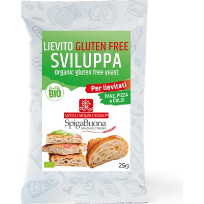 SpigaBuona Sviluppa Bezlepkové droždí sušené aktivní Bio 25 g