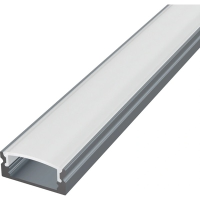 LEDprodukt LED lišta povrchová - SIMPLE Grey Dĺžka: 2m, Typ krytky: Mliečna krytka zaklapávacia (difúzor)