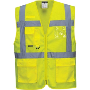 Portwest hi-vis athens executive c376 / Светлоотразителна мрежеста жилетка - hv жълта s (c376yers)