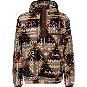 Columbia Мъжки поларен пуловер Columbia Helvetia II Printed Hoodie Fleece jumper - Black Geomix (005-7382-0114)