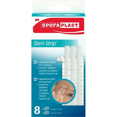 3M Spofaplast 801 Steri-Strip náplasťové stehy 8 ks