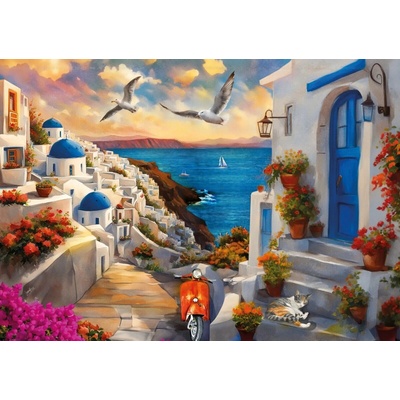 KS Games Santorini Řecko 500 dílků