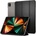 Spigen Case Smart Fold - кожен кейс и поставка за iPad Pro 12.9 M2 (2022), iPad Pro 12.9 M1 (2021) (черен)