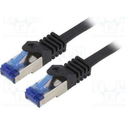LogiLink C6A093S patch, S/FTP, 10m, černý
