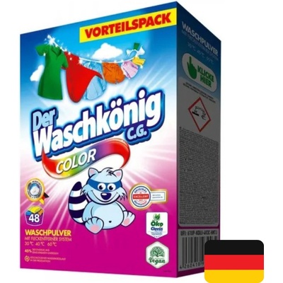 Waschkönig Prací prášek Color 2,88 kg 48 PD