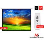 Maclean MC-562 електрически прожекционен екран за домашно кино с дистанционно, 167", 1: 1 (MC-562) Прожекционни екрани