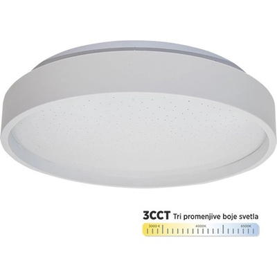 Mitea Lighting M205540-B - LED плафон ф260мм, 15W, 3CCT 3000~6500K, 220~240V, бял (M205540-B)