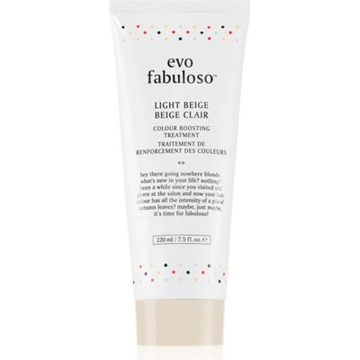 EVO Fabuloso Colour Boosting Treatment maska na vlasy pre zvýraznenie farby vlasov Light Beige 220 ml