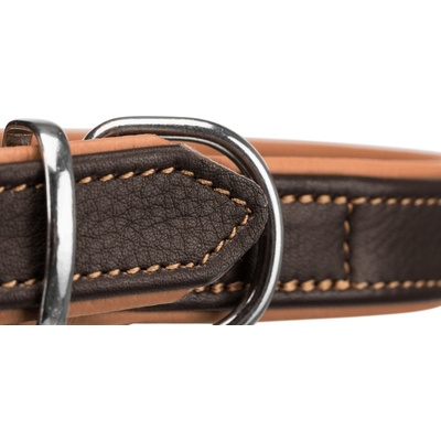 Trixie Active Comfort kožený obojok s kamienkami
