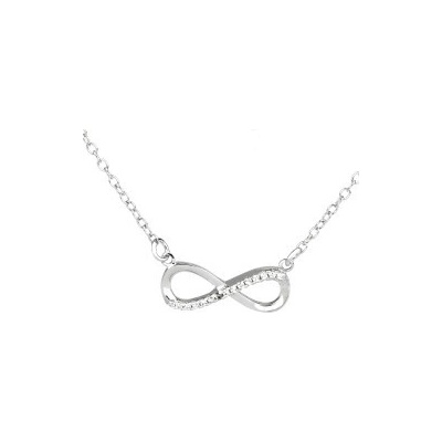 SILVEGO Strieborná retiazka s príveskom INFINITY JJJN0034