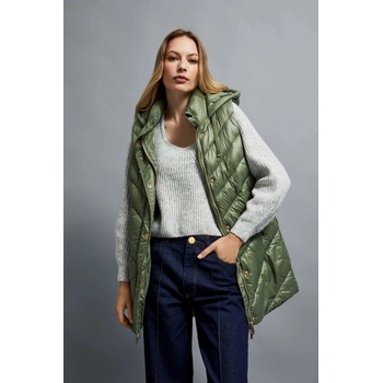 Moodo Подплатена грейка с качулка, маслинено зелена Moodo Moodo | Zelen | ЖЕНИ | XS