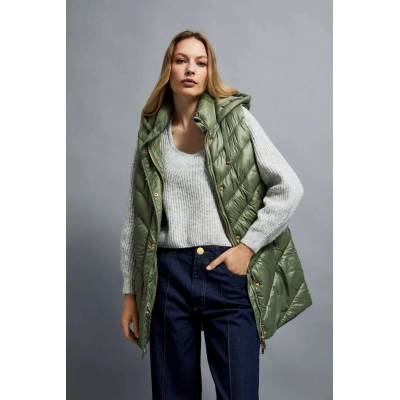 Moodo Подплатена грейка с качулка, маслинено зелена Moodo Moodo | Zelen | ЖЕНИ | XS