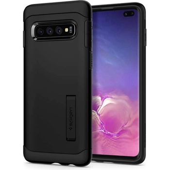 Spigen Slim Armor Case - хибриден кейс с най-висока степен на защита за Samsung Galaxy S10 Plus (черен)