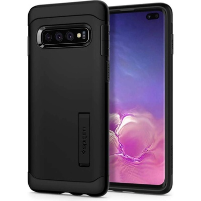 Spigen Slim Armor Case - хибриден кейс с най-висока степен на защита за Samsung Galaxy S10 Plus (черен)