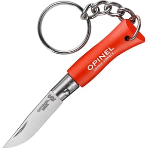 Opinel Джобен нож с ключодържател Opinel №2, червен (002272-pe)