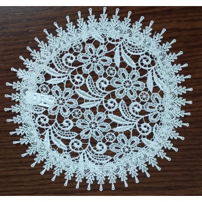 MyBestHome Krajkový ubrousek PALOMA bílá 25 cm