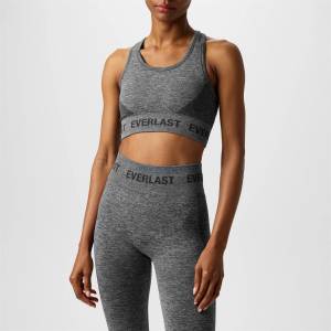 Everlast Women's Racerback Low Impact Sports Bra - Charcoal
