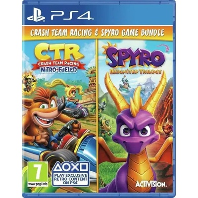 Activision CTR Crash Team Racing Nitro-Fueled + Spyro Reignited Trilogy (PS4)