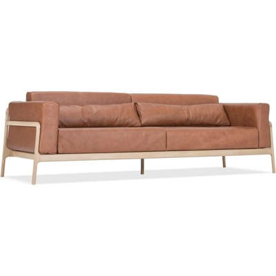 GAZZDA Диван от коняк кафява биволска кожа с масивна дъбова конструкция , 240 см Fawn - Gazzda (088-00006)