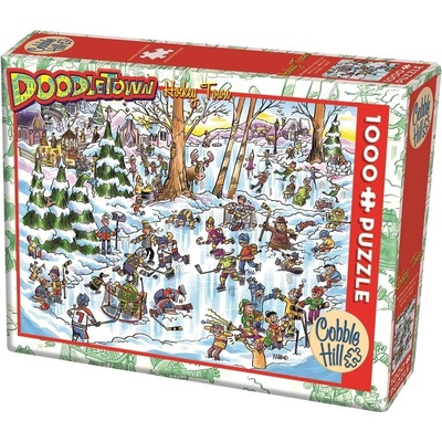 Cobble Hill Doodle Town: Hokejové město 1000 dílků