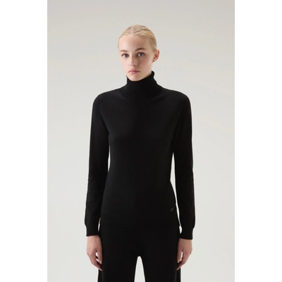 Woolrich CASHMERE BLEND TURTLENECK čierna