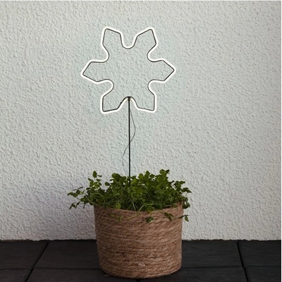 Star Trading Venkovní světelná LED dekorace výška 60 cm Neonsnowflake - bílá
