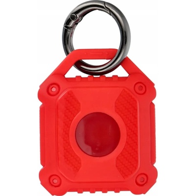 PTK pouzdro pro Apple AirTag s karabinou červený 5903396309281