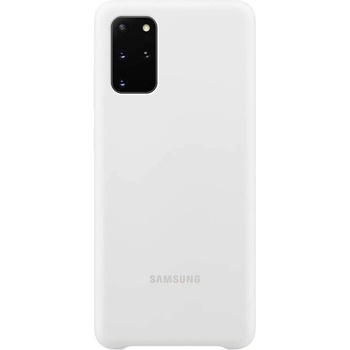 Samsung Silicone Cover Case EF-PG985TW - оригинален силиконов кейс за Samsung Galaxy S20 Plus (бял)