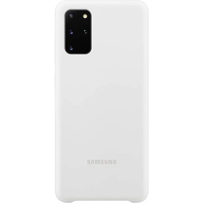 Samsung Silicone Cover Case EF-PG985TW - оригинален силиконов кейс за Samsung Galaxy S20 Plus (бял)